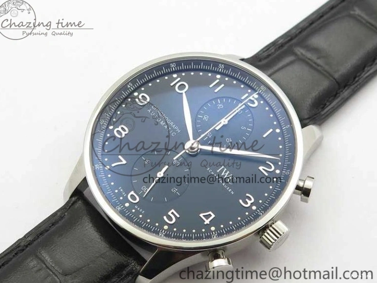 MIROTIME 0325 Portuguese Chrono IW371609 ZF 1:1 Best Edition Black Dial on Black Leather Strap A SmartChoice 7100